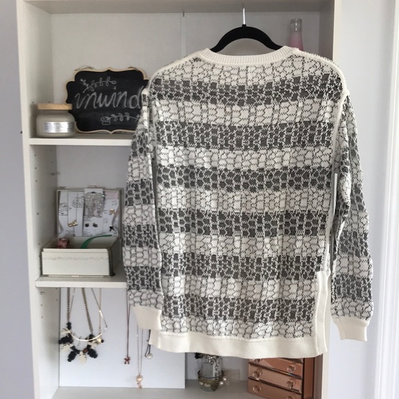 ⭐️HOST PICK⭐️ 10 CROSBY DEREK LAM Hi Lo Jacquard Sweater - Picture 3 of 7
